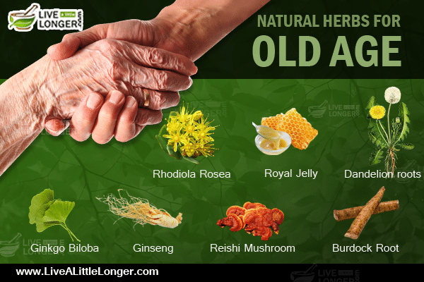 Natural herbal remedies for old age