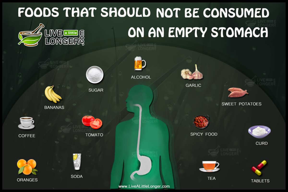 food that should not be consumed on empty stomach