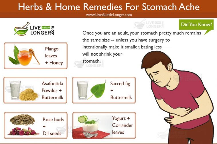 home remedies for stomach ache