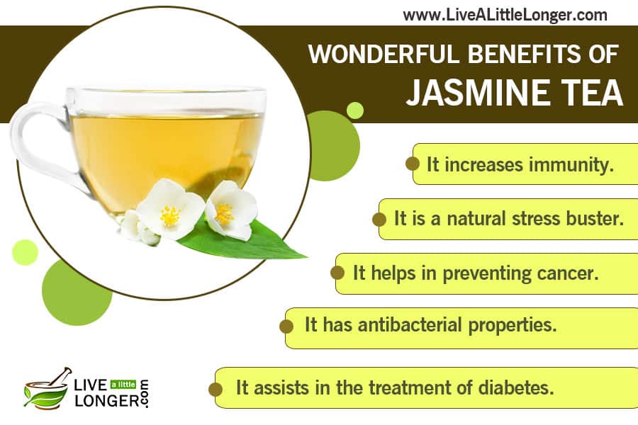 health benefits of jasmine tea