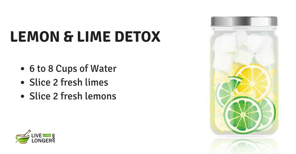 lime and lemon water detox