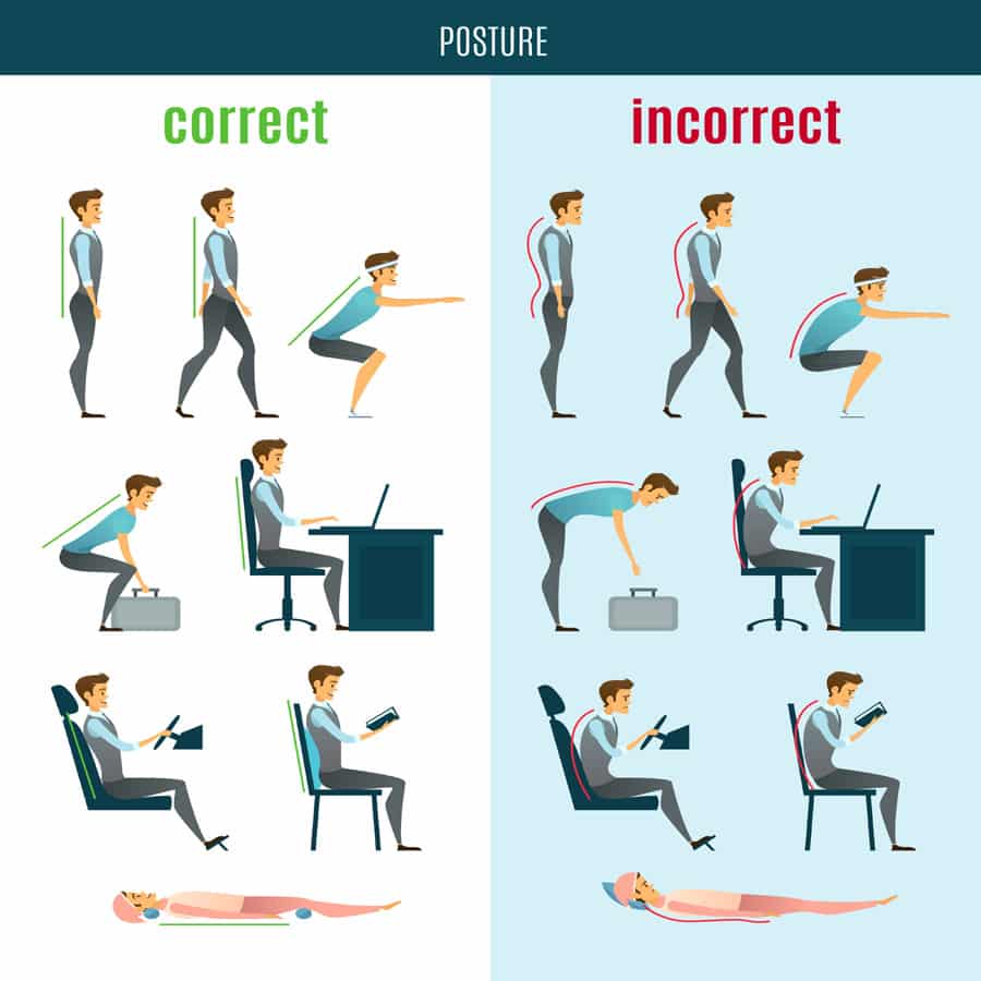 correct body posture