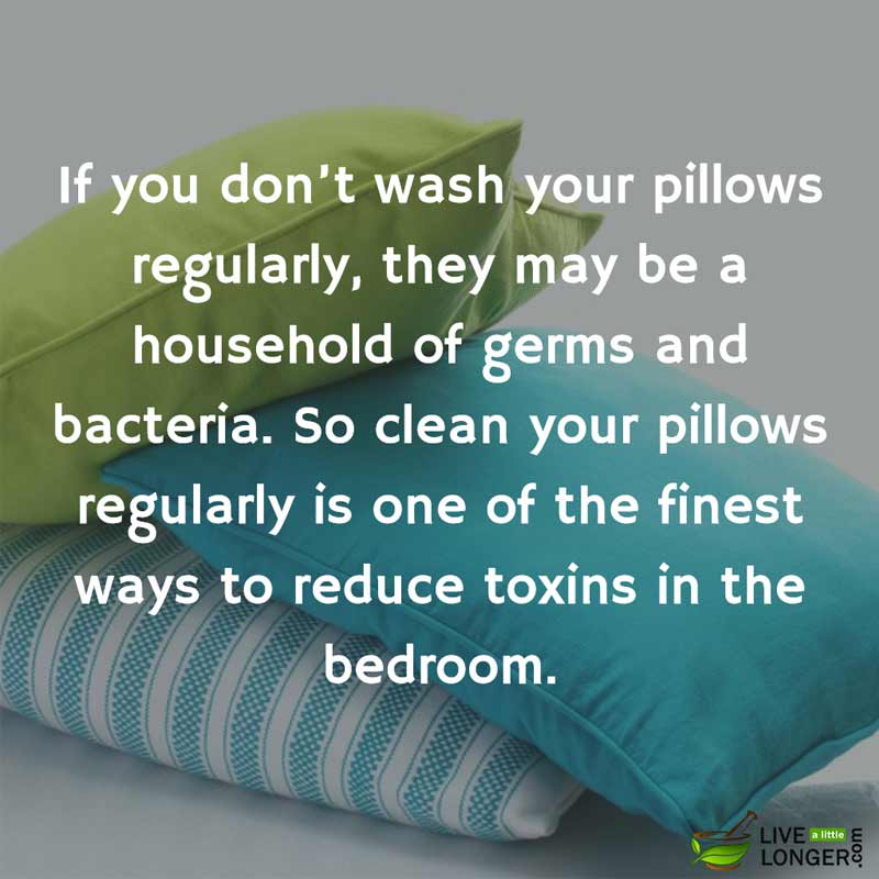 Pillows bedroom detox.