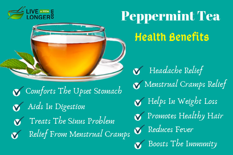 health benefits of peppermint tea